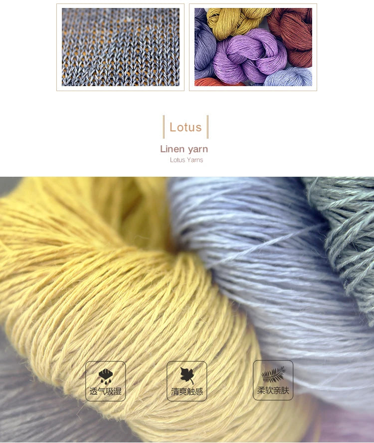 50g 100% Linen Lace Weight Yarn